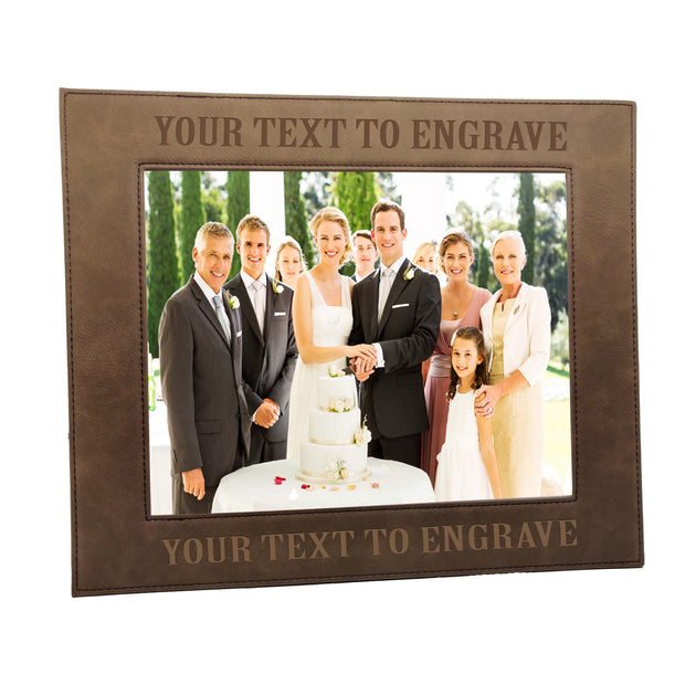 Personalized Leather Photo Frame