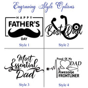 Laser Engraved Flask Personalized gift for your Dad