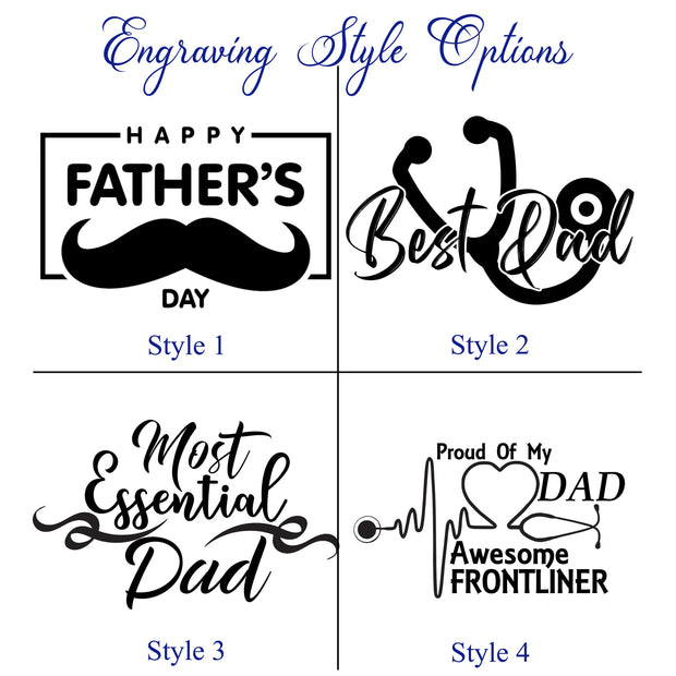 Laser Engraved Flask Personalized gift for your Dad
