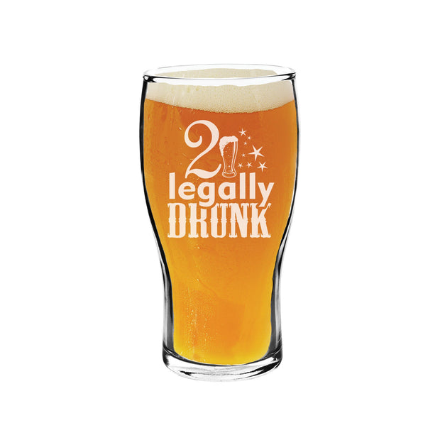 Personalized Tulip Pint Beer Glass