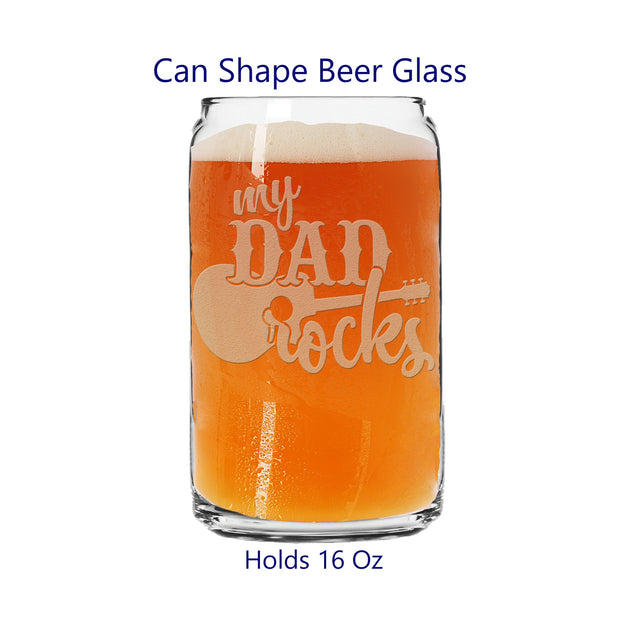Personalized Father's Day Pilsner Beer Glasses
