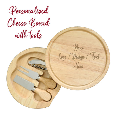 Personalized Cheese Boards with Tools
