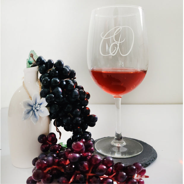 Custom Etched Stemmed Wine Glasses Corporate Gifts