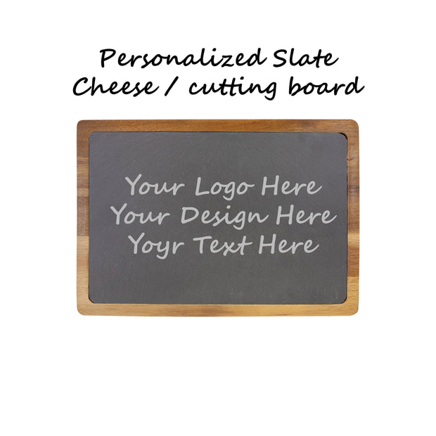 Personalized Natural Slate Cheese Cutting Board