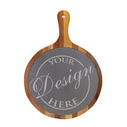 Engraved Round European Bread Board