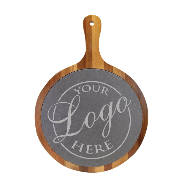 Engraved Round European Bread Board