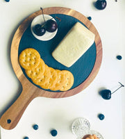 Engraved Round European Bread Board