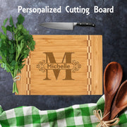 custom engraved bamboo rectangle cheese board