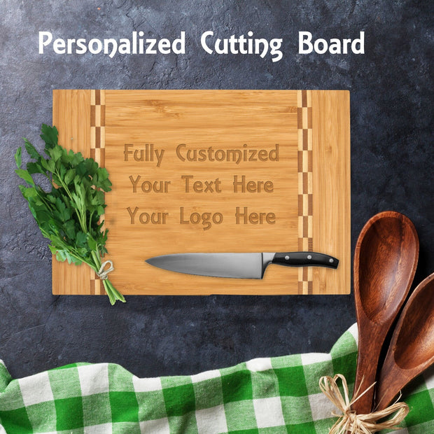 Custom Engraved Bamboo Rectangle Cheese Board
