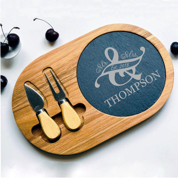 custom engraved acacia wooden serving board