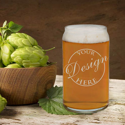Personalized Can shape Beer Glass